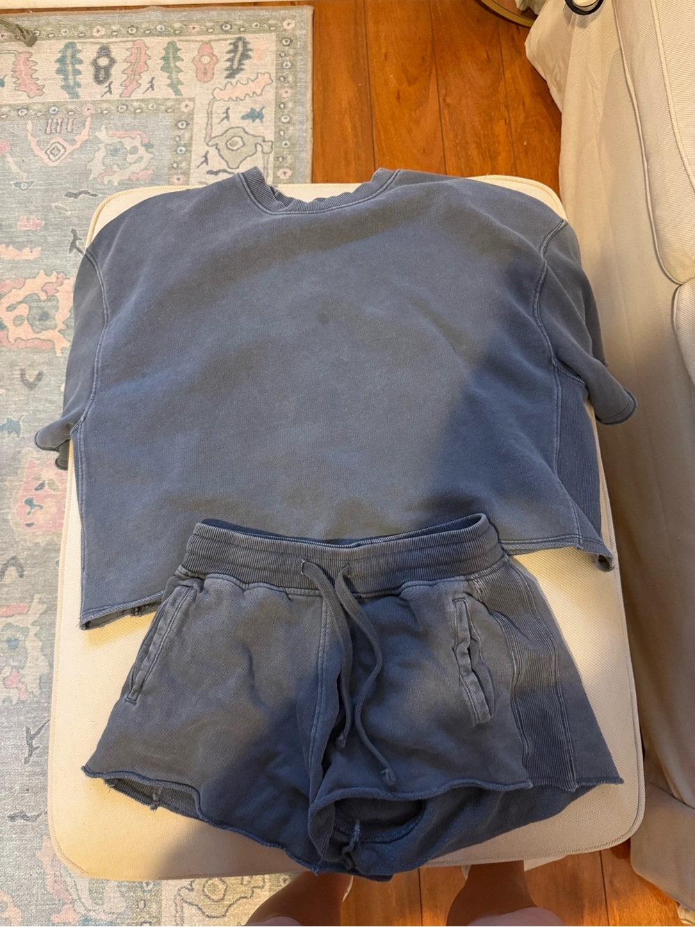 Zara washed gray sweat set